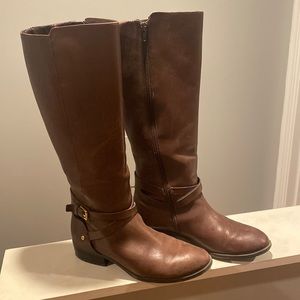 Lauren Ralph Lauren Riding Boots, Brown, Leather
